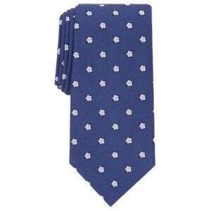Club Room Mens Classic Floral Neat Tie Navy OS